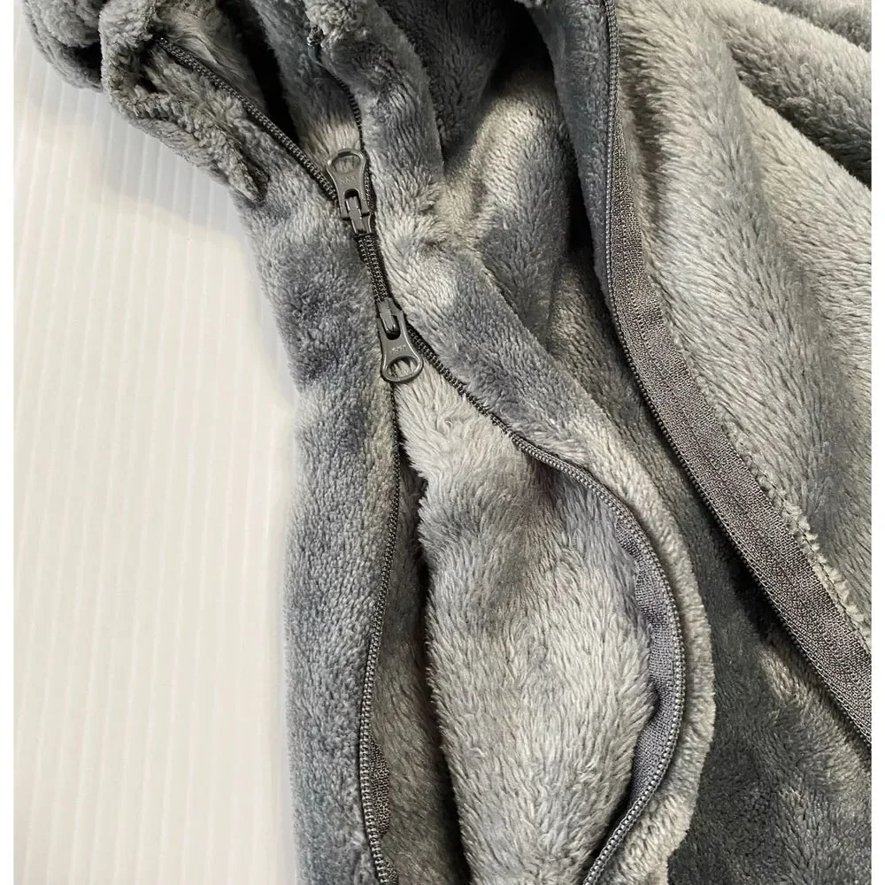 GUNAMUNA Unisex Fleece Wearable Baby Sleeping Sack, Grey, 1.6 TOG, 18-24 Mo
